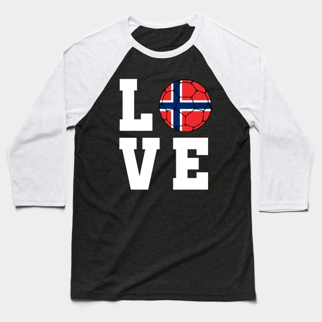 Norway Football Baseball T-Shirt by footballomatic